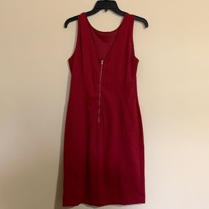 Burgundy dress